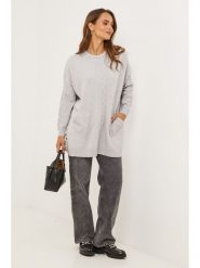 Soft Cashmere Sweter w kolorze szarym rozmiar: 34/36. Szare swetry Soft Cashmere, z aplikacjami, z kaszmiru, klasyczne, bez ramiączek. Za 130.99 zł.