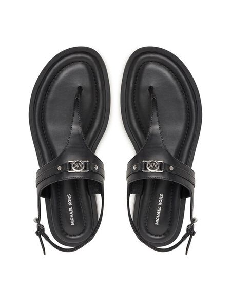 MICHAEL Michael Kors Sandały 40S5MAFS4L Czarny. Czarne sandały MICHAEL Michael Kors, bez wzorów, ze skóry, bez obcasa, na płaskiej podeszwie, bez zapięcia. Za 569.99 zł.
