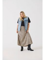 ONLY Carmakoma Spódnica w kolorze beżowym rozmiar: 44. Brązowe spódnice Only Carmakoma, bez wzorów, z wiskozy, maxi. Za 88.23 zł.