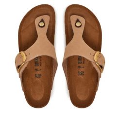 Japonki Birkenstock. Brązowe japonki Birkenstock, bez wzorów. Za 486.99 zł.