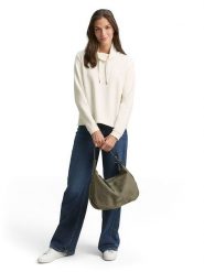 Tom Tailor Bluza w kolorze kremowym rozmiar: XS. Brązowe bluzy Tom Tailor, xs, bez wzorów, bez kaptura. Za 97.51 zł.