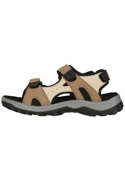 Sandały damskie Whistler Cornella. Brązowe sandały WHISTLER, bez wzorów, z materiału, eleganckie, bez obcasa, bez zapięcia. Za 239.00 zł.