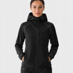 KURTKA DAMSKA PUCHOWA 4F PRIMALOFT TVJAF136 L. Czarne kurtki 4f, l, bez wzorów, z dresówki, sportowe, bez kaptura. Za 399.79 zł.