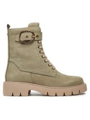 Caprice Trapery 9-25211-43 Khaki. Brązowe traperki Caprice, bez wzorów, z nubiku, bez obcasa, bez zapięcia. Za 273.99 zł.