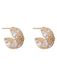 Guess Kolczyki JUBE06 399JW Złoty. Żółte kolczyki Guess, ze stali. Za 349.99 zł.