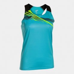 Tank top Joma Elite X. Czarne topy Joma, bez wzorów, bez kołnierzyka, bez ramiączek. W wyprzedaży za 116.25 zł.