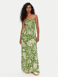 ONLY Sukienka letnia Hera 15342740 Zielony Regular Fit. Zielone sukienki ONLY, s, bez wzorów, z wiskozy, bez kołnierzyka, bez ramiączek. Za 169.99 zł.