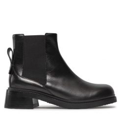 Botki See By Chloé. Czarne botki See By Chloé, bez wzorów, bez obcasa, na słupku, bez zapięcia. Za 1,129.00 zł.