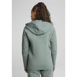 Damska rozpinana bluza z kapturem EVOSTRIPE PUMA Green Moon. Zielone bluzy Puma, s, bez wzorów, sportowe, bez ramiączek, z kapturem. W wyprzedaży za 219.00 zł.