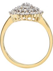 Diamant Exquis Złoty pierścionek z cyrkoniami rozmiar: 55. Żółte pierścionki Diamant Exquis, z cyrkonią, złote. Za 1,541.07 zł.
