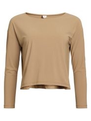 Rethinkit Koszulka sportowa "Vigga" w kolorze jasnobrązowym rozmiar: M. Brązowe t-shirty sportowe Rethinkit, m, bez wzorów, z materiału, bez ramiączek, outdoorowe. Za 114.44 zł.