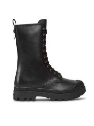 Coach Botki Tasha Leather Boot CN100 Czarny. Czarne botki Coach, bez wzorów, ze skóry, bez obcasa, na słupku, bez zapięcia. Za 819.99 zł.