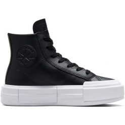 Buty sportowe Converse Chuck Taylor Cruise Leather. Czarne buty treningowe Converse, bez wzorów, ze skóry, bez zapięcia, na fitness i siłownię. Za 590.00 zł.