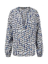 FYNCH-HATTON Bluzka w kolorze granatowo-kremowym rozmiar: 38. Brązowe bluzki Fynch-Hatton, bez wzorów, z wiskozy, bez kołnierzyka, bez ramiączek. Za 126.99 zł.