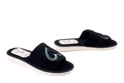 METEOR 044 Zuza czarny/zielony, kapcie damskie. Czarne kapcie Meteor, bez wzorów. Za 44.99 zł.