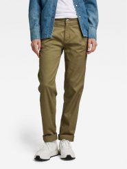 G-Star Raw Chinosy D22539-C072-B212 Zielony Boyfriend Fit. Zielone chinosy G-Star Raw, bez wzorów, z bawełny, retro. Za 299.99 zł.