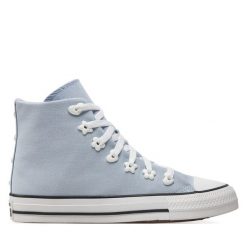Trampki Converse. Niebieskie trampki Converse, bez wzorów, retro, bez zapięcia. Za 239.99 zł.