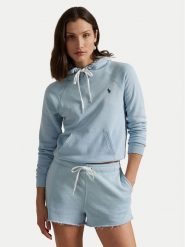 Polo Ralph Lauren Bluza 211935583013 Błękitny Regular Fit. Niebieskie bluzy Polo Ralph Lauren, xl, bez wzorów, z bawełny, bez kaptura. Za 589.99 zł.