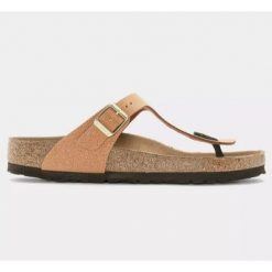 Klapki japonki Birkenstock Gizeh BS. Brązowe japonki Birkenstock, bez wzorów. Za 378.00 zł.