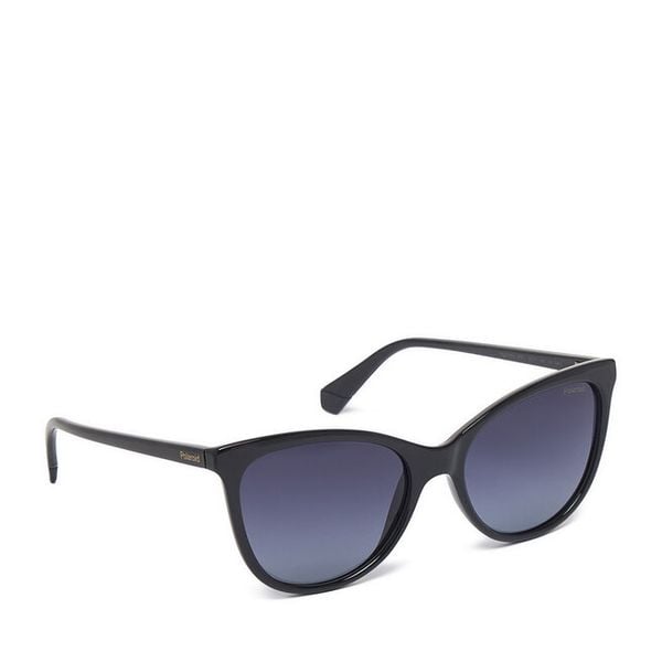 Okulary przeciwsłoneczne Polaroid. Czarne okulary przeciwsłoneczne Polaroid, bez wzorów. Za 179.99 zł.