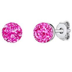Rafaela Donata Kolczyki sztyfty z kryształkami Swa srebro wysokiej próby zdobiony kryształkami Swarovski® srebrny 1 ct Damski. Szare kolczyki Rafaela Donata, srebrne. Za 359.99 zł.