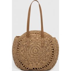 Answear Lab torebka kolor beżowy. Brązowe shopper bag Answear Lab, bez wzorów, bez dodatków. Za 119.99 zł.