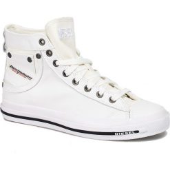 Diesel - Trampki Exposure IV W. Białe trampki Diesel, bez wzorów, z gumy, bez zapięcia. Za 579.90 zł.