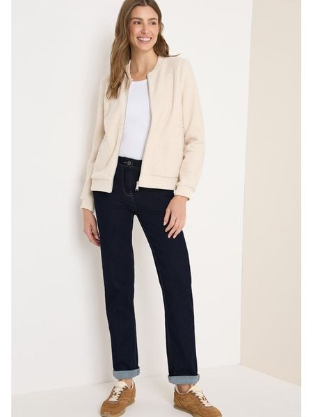 Cecil Dżinsy - Regular fit - w kolorze granatowym rozmiar: W28/L30. Niebieskie jeansy Cecil, l, z aplikacjami, ze skóry, klasyczne, z podwyższonym stanem. Za 171.68 zł.