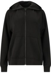 Bluza damska z kapturem Athlecia Jacey. Czarne bluzy z kapturem Athlecia, bez wzorów, z materiału, z kapturem, na fitness i siłownię. Za 259.00 zł.