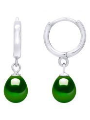 Pearl Addict Srebrne kolczyki-kreole z perłami i cyrkoniami rozmiar: onesize. Białe kolczyki Pearl Addict, z cyrkonią, srebrne. Za 183.95 zł.