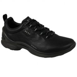 Buty do chodzenia damskie Ecco Biom Fjuel. Czarne buty treningowe ECCO, na lato, bez wzorów, z gumy, bez zapięcia, trekkingowe. Za 704.00 zł.