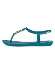 Ipanema Sandały w kolorze turkusowym rozmiar: 37. Niebieskie sandały Ipanema, bez wzorów, klasyczne, z otwartym noskiem, bez obcasa, bez zapięcia. Za 86.45 zł.