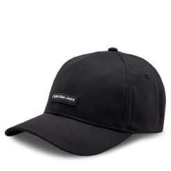 Czapka z daszkiem Calvin Klein Jeans. Czarne czapki z daszkiem Calvin Klein Jeans, bez wzorów, z jeansu. Za 99.99 zł.