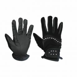 Rękawice Red Horse Bling. Czarne rękawiczki RED HORSE, bez wzorów, eleganckie. Za 133.00 zł.