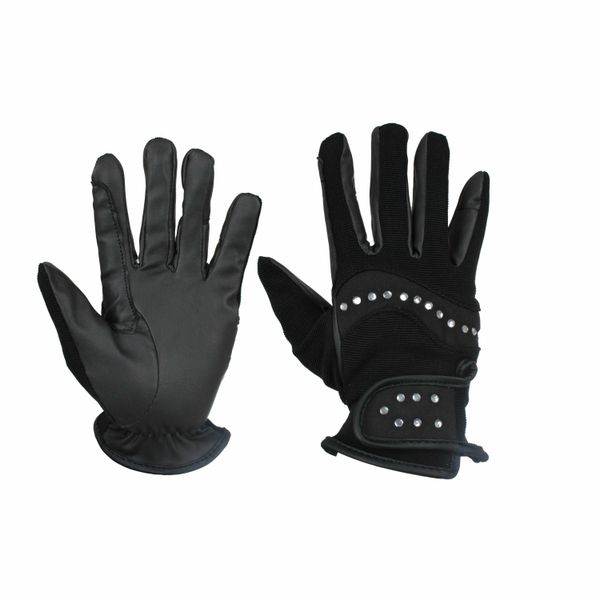 Rękawice Red Horse Bling. Czarne rękawiczki RED HORSE, bez wzorów, eleganckie. Za 133.00 zł.