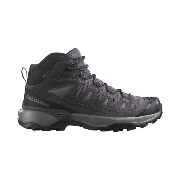 Obuwie Turystyka piesza Kobiety X ULTRA 360 LEATHER MID GORE-TEX. Fioletowe buty trekkingowe Salomon, bez wzorów, z gore-texu, bez zapięcia, trekkingowe, gore-tex. Za 709.00 zł.