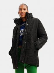 Desigual Kurtka przejściowa 23WWEW17 Czarny Regular Fit. Czarne kurtki Desigual, s, bez wzorów, z syntetyku, bez kaptura. Za 459.99 zł.