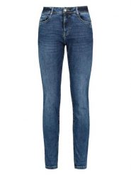 Eight2Nine Dżinsy - Skinny fit - w kolorze niebieskim rozmiar: XS. Niebieskie jeansy Eight2Nine, xs, z aplikacjami, ze skóry, klasyczne. Za 70.57 zł.