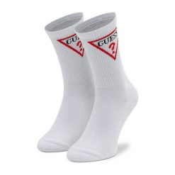 Skarpety wysokie damskie Guess. Białe skarpetki Guess, z aplikacjami. Za 59.99 zł.