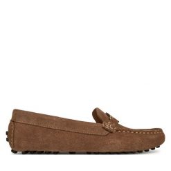 Mokasyny Barbour. Brązowe mokasyny Barbour, bez wzorów. Za 529.99 zł.