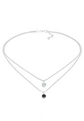 Elli Damska powłoka Choker Crystals Round w 925 Sterling Silver Pozłacane Naszyjniki 1 ct Damski. Szare naszyjniki Elli, z materiału, pozłacane. Za 283.99 zł.