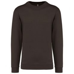 Bluza z okrągłym dekoltem Kariban. Brązowe bluzy bez kaptura KARIBAN, m, bez wzorów, z bawełny, bez kaptura. Za 104.50 zł.
