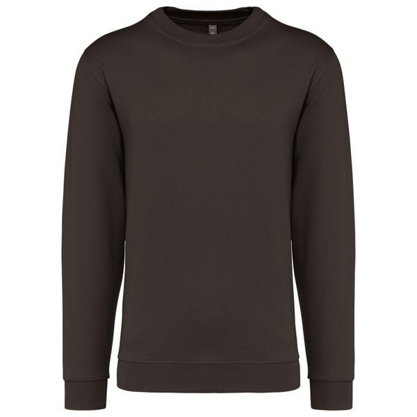 Bluza z okrągłym dekoltem Kariban. Brązowe bluzy bez kaptura KARIBAN, xl, bez wzorów, z bawełny, bez kaptura. Za 128.50 zł.