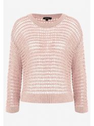 More & More Sweter w kolorze jasnoróżowym rozmiar: 40. Różowe swetry More & More, bez wzorów, ze splotem, bez ramiączek. Za 85.45 zł.