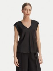 Rinascimento Bluzka CFC0127631003 Czarny Regular Fit. Czarne bluzki Rinascimento, xs, bez wzorów, z syntetyku, bez kołnierzyka, bez ramiączek. Za 229.99 zł.