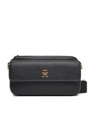 Tommy Hilfiger Torebka DISTINCT CAMERA BAG AW0AW17455 Czarny. Czarne listonoszki Tommy Hilfiger, bez wzorów, ze skóry, bez dodatków. Za 559.99 zł.