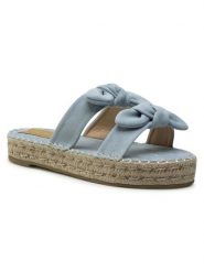 DeeZee Espadryle WS19354-12 Niebieski. Niebieskie espadryle DeeZee, bez wzorów, z materiału, bez obcasa. Za 54.99 zł.