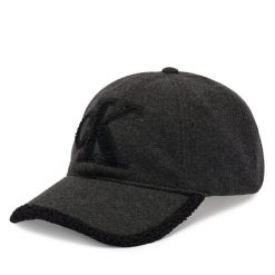 Czapka z daszkiem Calvin Klein. Czarne czapki z daszkiem Calvin Klein, bez wzorów. Za 209.99 zł.