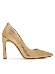 MICHAEL Michael Kors Szpilki Amara 40T5AMHP1M Złoty. Żółte szpilki MICHAEL Michael Kors, bez wzorów, ze skóry, bez obcasa, na szpilce, bez zapięcia. Za 779.99 zł.