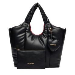 Torebka MOSCHINO. Czarne shopper bag MOSCHINO, bez wzorów, bez dodatków. Za 919.99 zł.